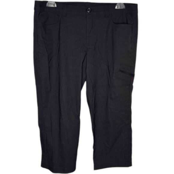 Eddie Bauer Rainier Cinchable Capris - Black - 12 - Picture 2 of 10